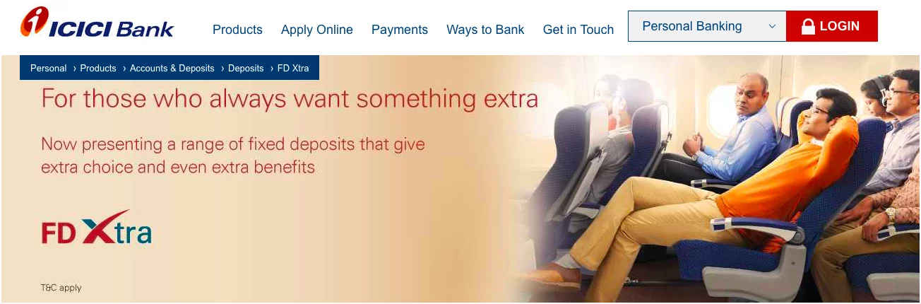 icici bank fd xtra