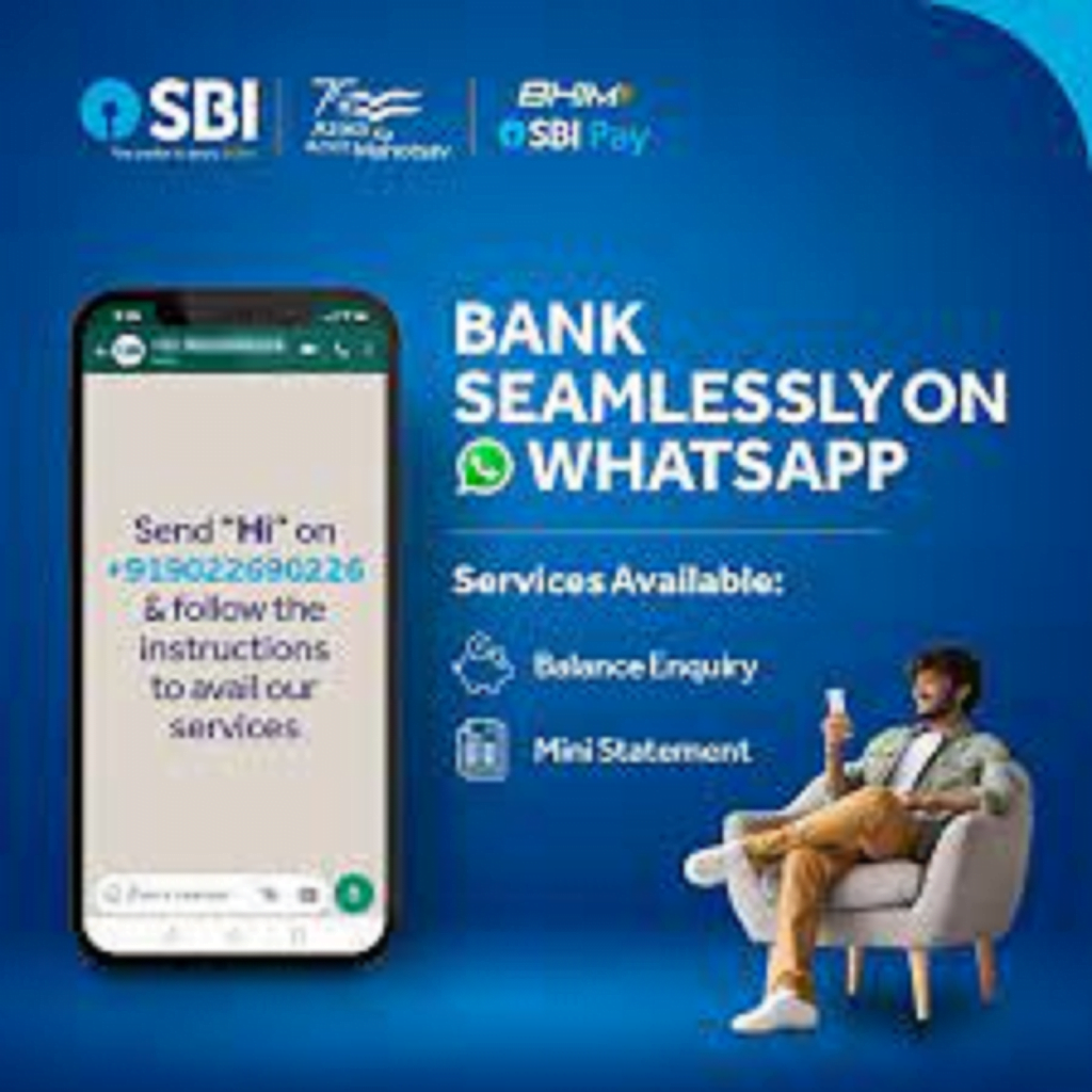 sbi whatsapp banking