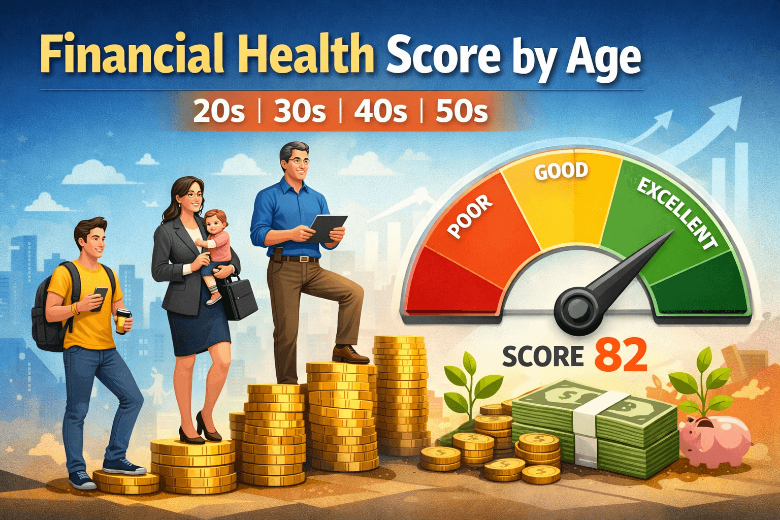 Financial Health Score by Age | Wealthpedia