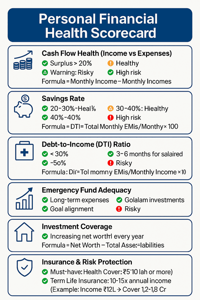 Financial Health Score Calculator 2026 | Wealthpedia