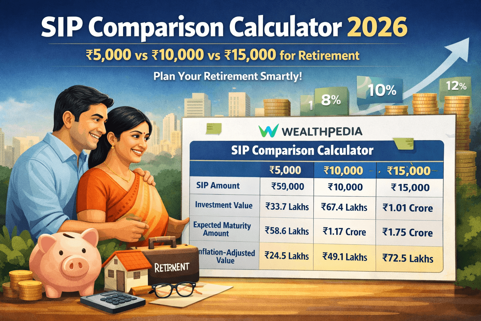 5000 vs 10000 vs 15000 sip comparison