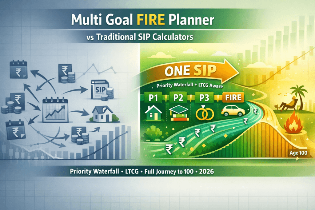 Multi Goal FIRE Planner vs Traditional SIP Calculators