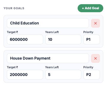 add goals - wealthpedia
