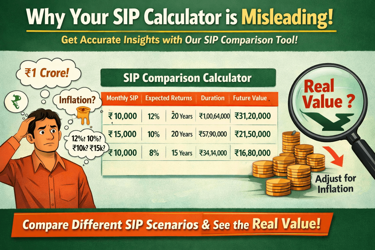 Free SIP Comparison Calculator