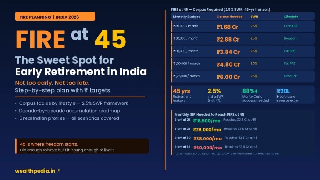 FIRE at 45 in India