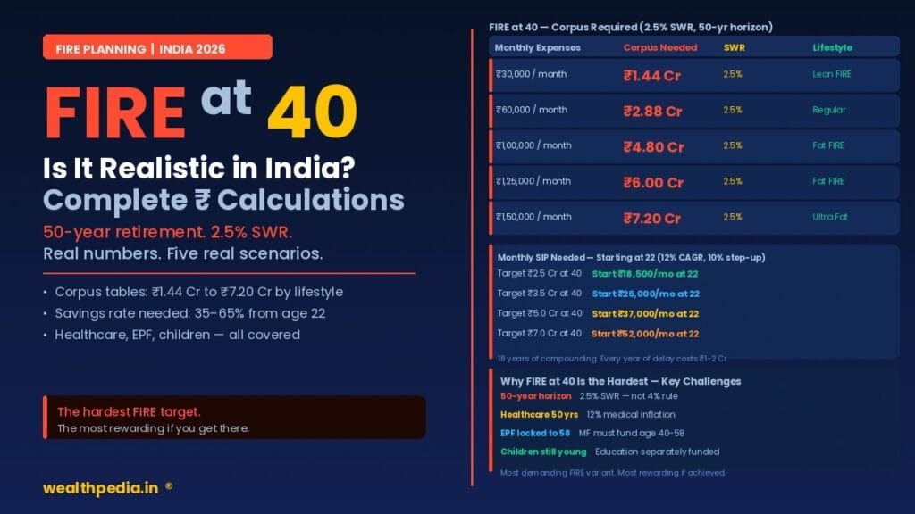 FIRE at 40 in India