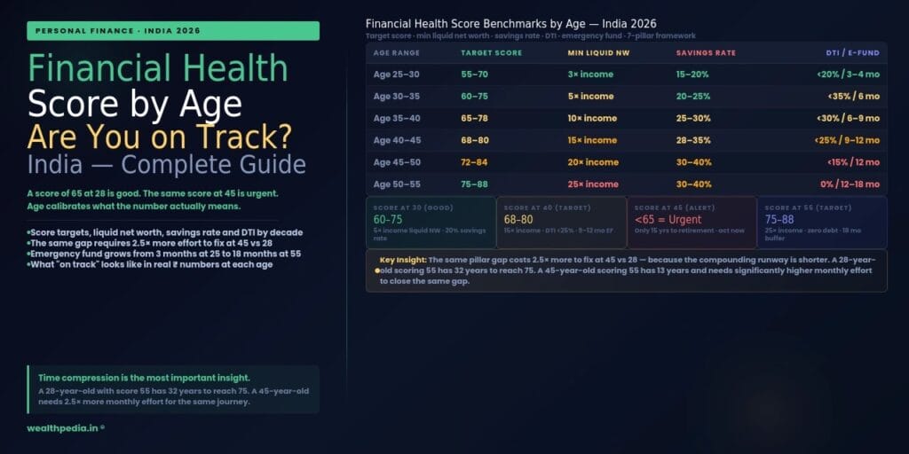 Financial Health Score by Age in India