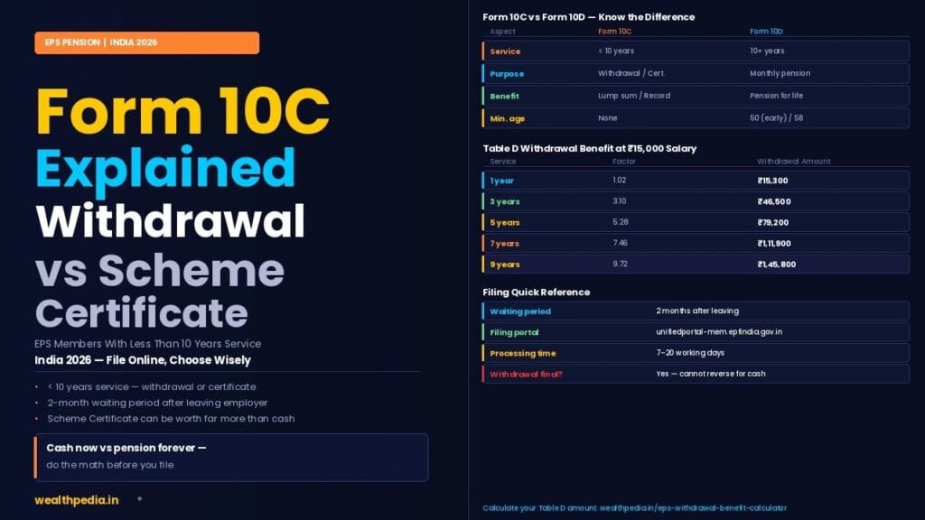 Form 10C Explained: EPS Withdrawal & Scheme Certificate